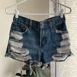 Vintage Levi’s 508 Distressed Denim Shorts